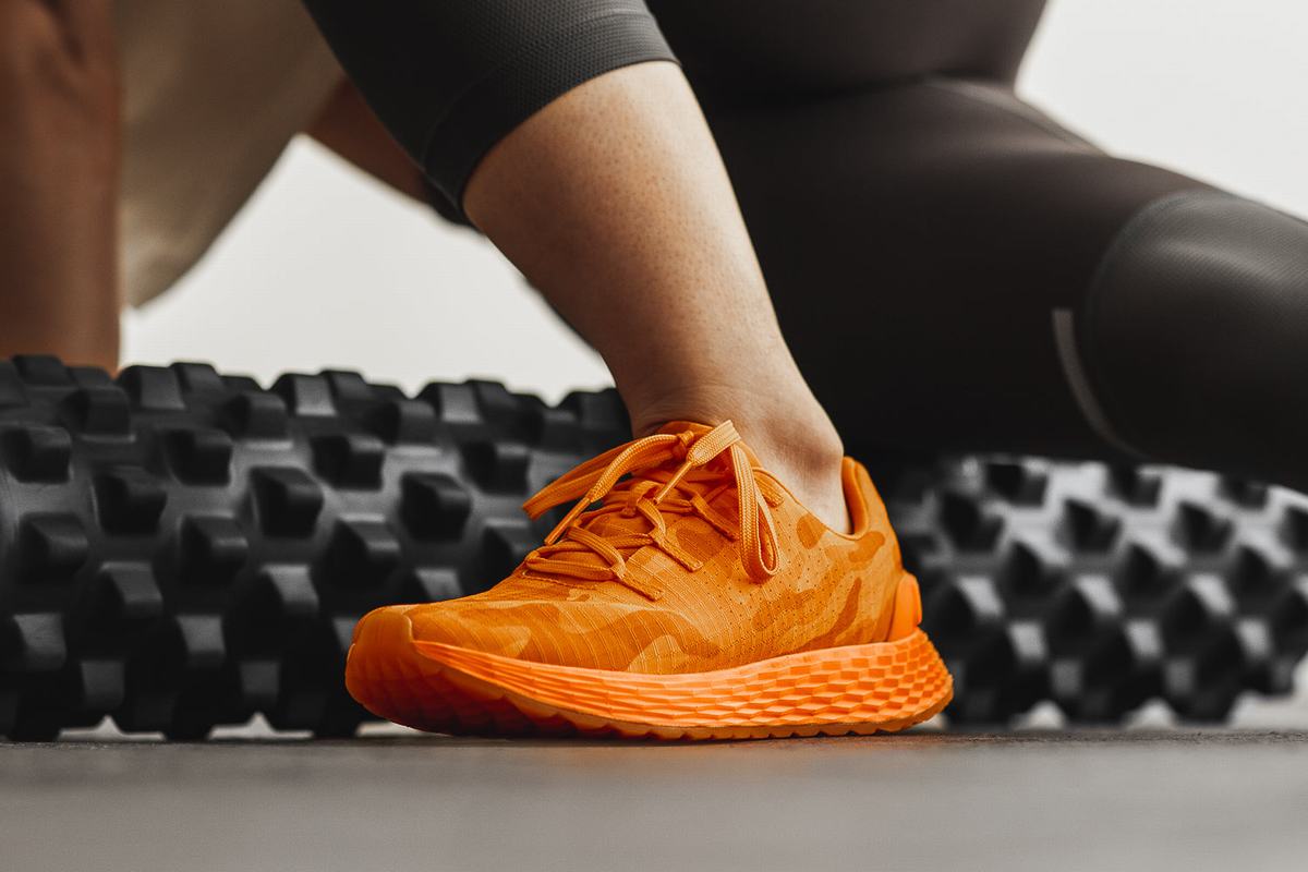 Nobull Neon Ripstop Runner Women's Running Shoes Orange Camo | Australia (VG5980)